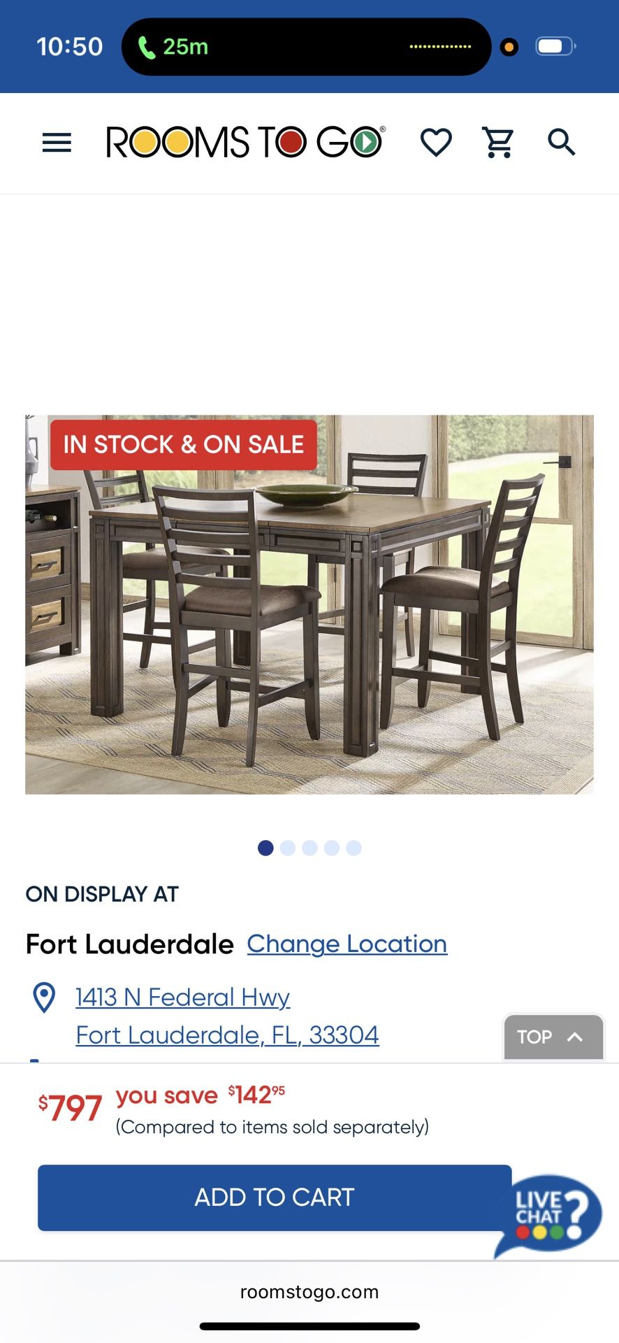 5 Piece Sherry Oak Dinning Table