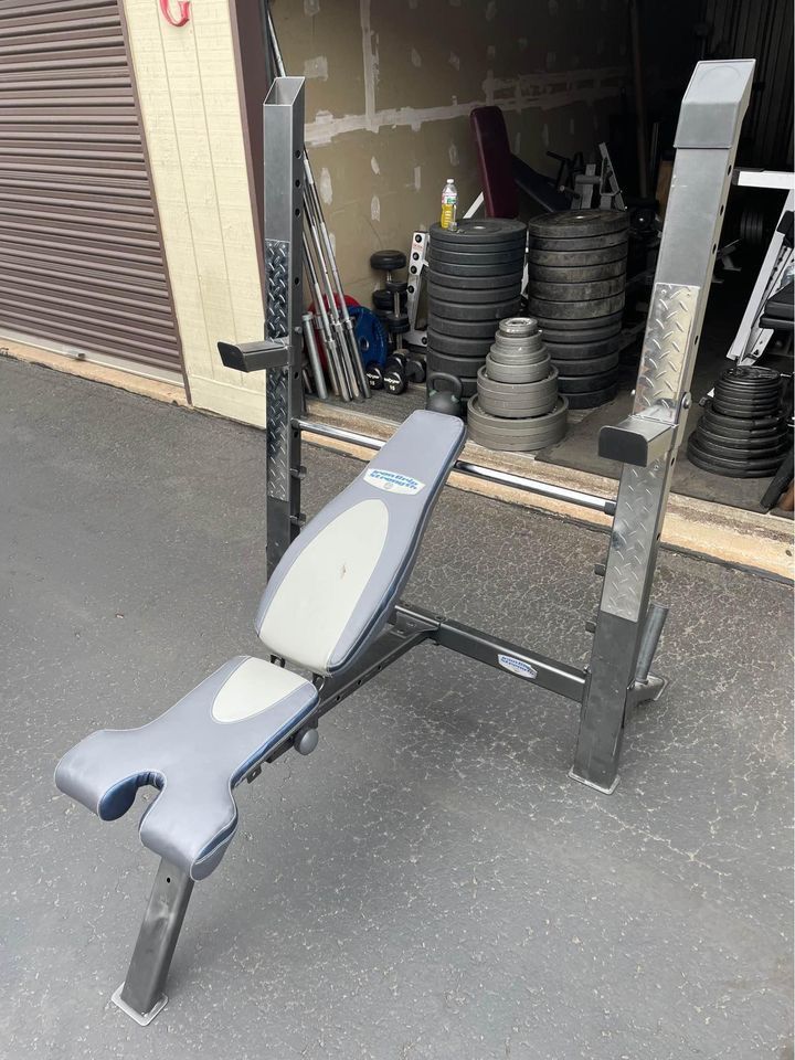 Gym Quality Iron Grip Strength Bench Press Adjustable