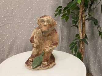Concrete Rustic Garden Monkey