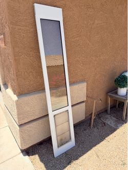 Enduraflap White Metal Large Adjustable Doggy Door (76-80” x 15.25”)