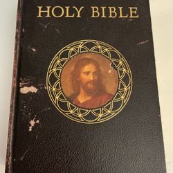 1953 CATHOLIC ACTION EDITION BIBLE ……. $15