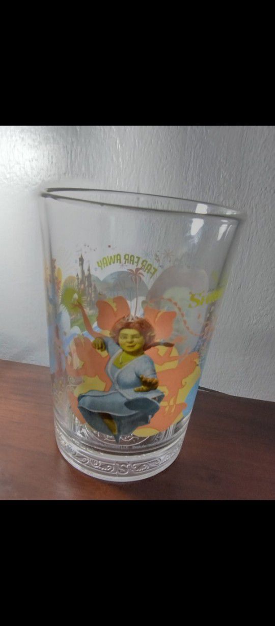 2007 - Collectible  Mcdonald's Fiona - Shrek Movie Glass 16 oz