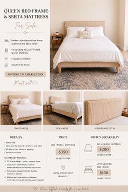 Bed frame+mattress