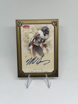 Mike Singletary Auto — 2004 Fleer Greats Certified Autograph  Bears HOF