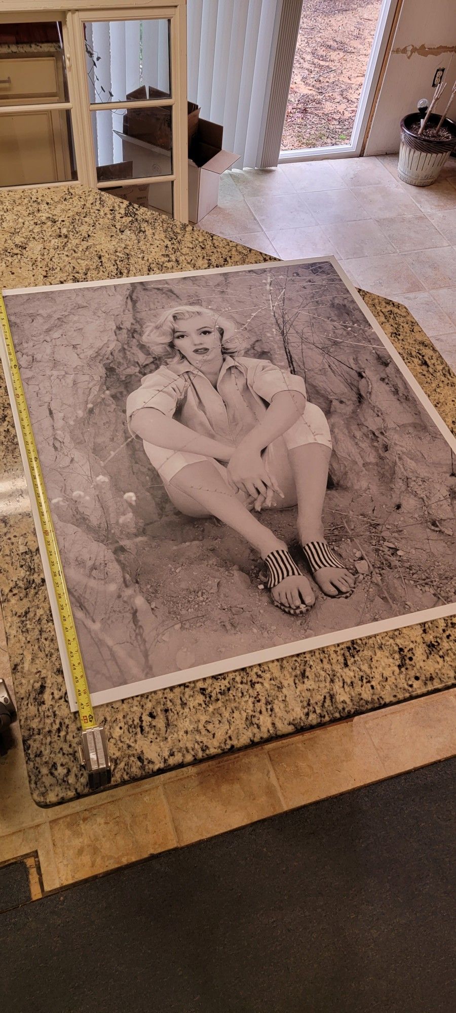 Marilyn monroe portrait four feet by forty inches