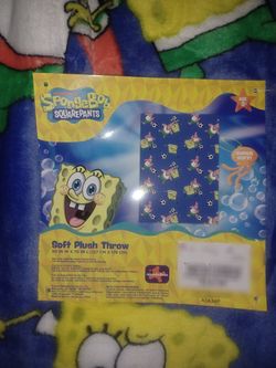 Spongebob Soccer Blanket
