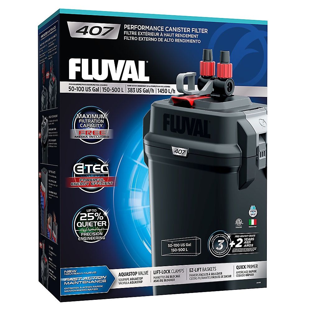 Fluval 407 Performance Canister Filter Brand New