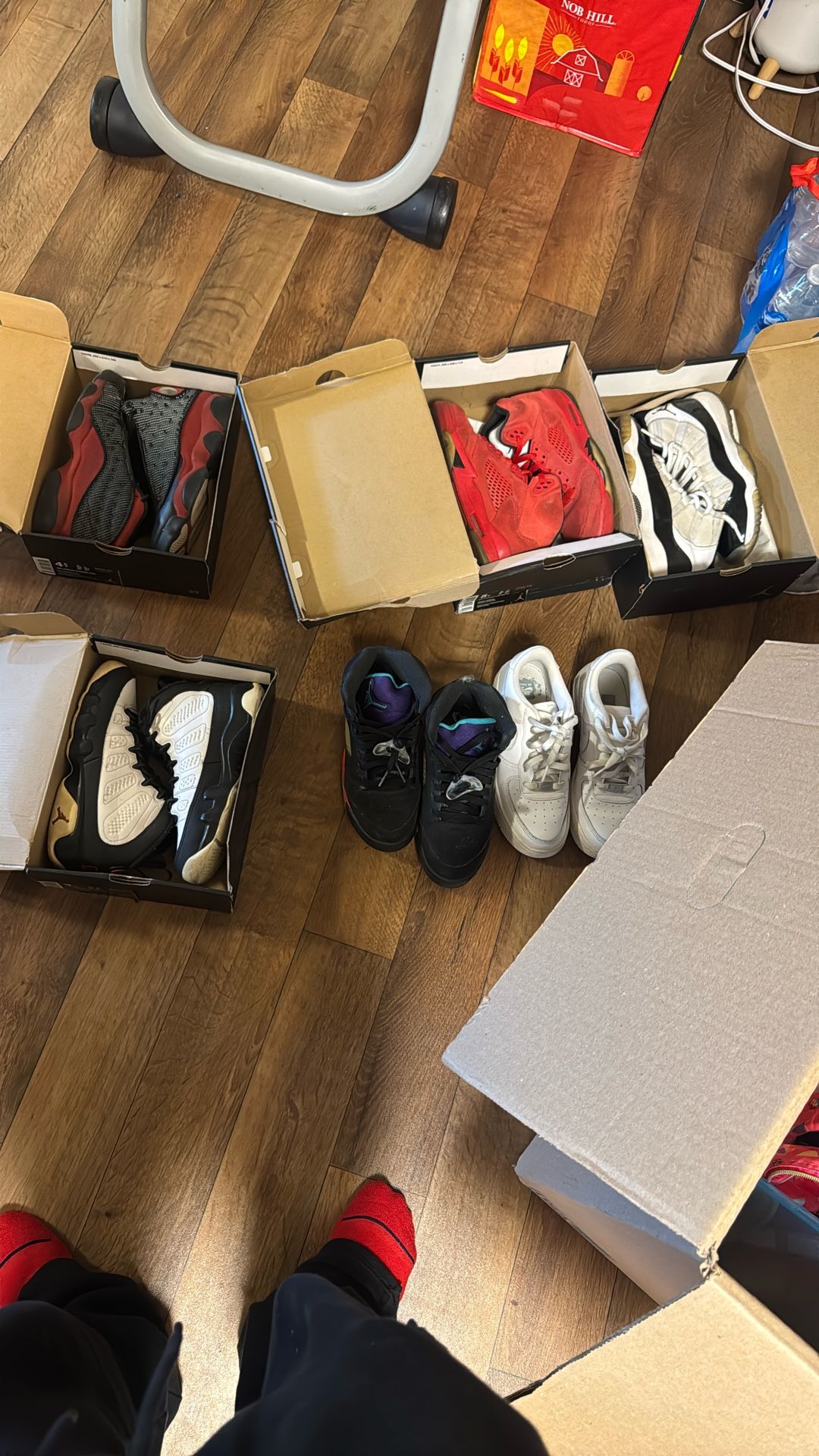 6 Pair Of Shoes Size 5y