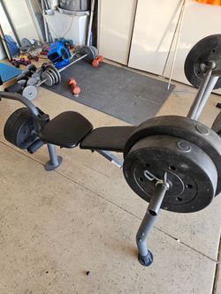 Bench press (small) with weights