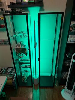 Glass qty 2 display cabinets
