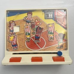 Vintage 1978 TOMY Shorty Shooter Basketball Wind-Up Toy Timer Works!