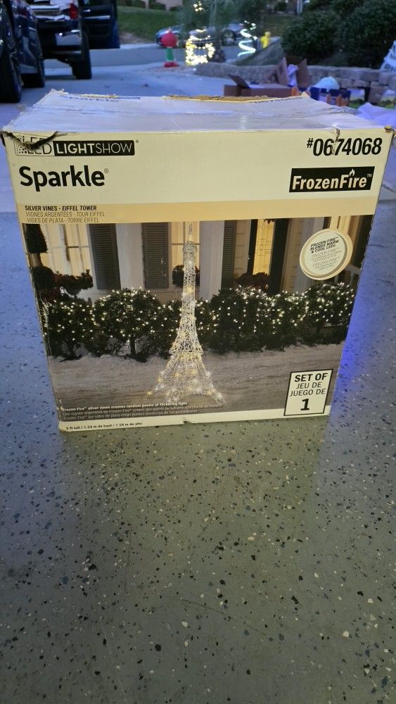 5 Foot Tall Sparkle Eiffel Tower