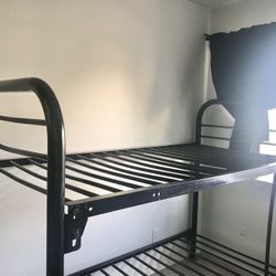 Black Metal Bunk Bed 