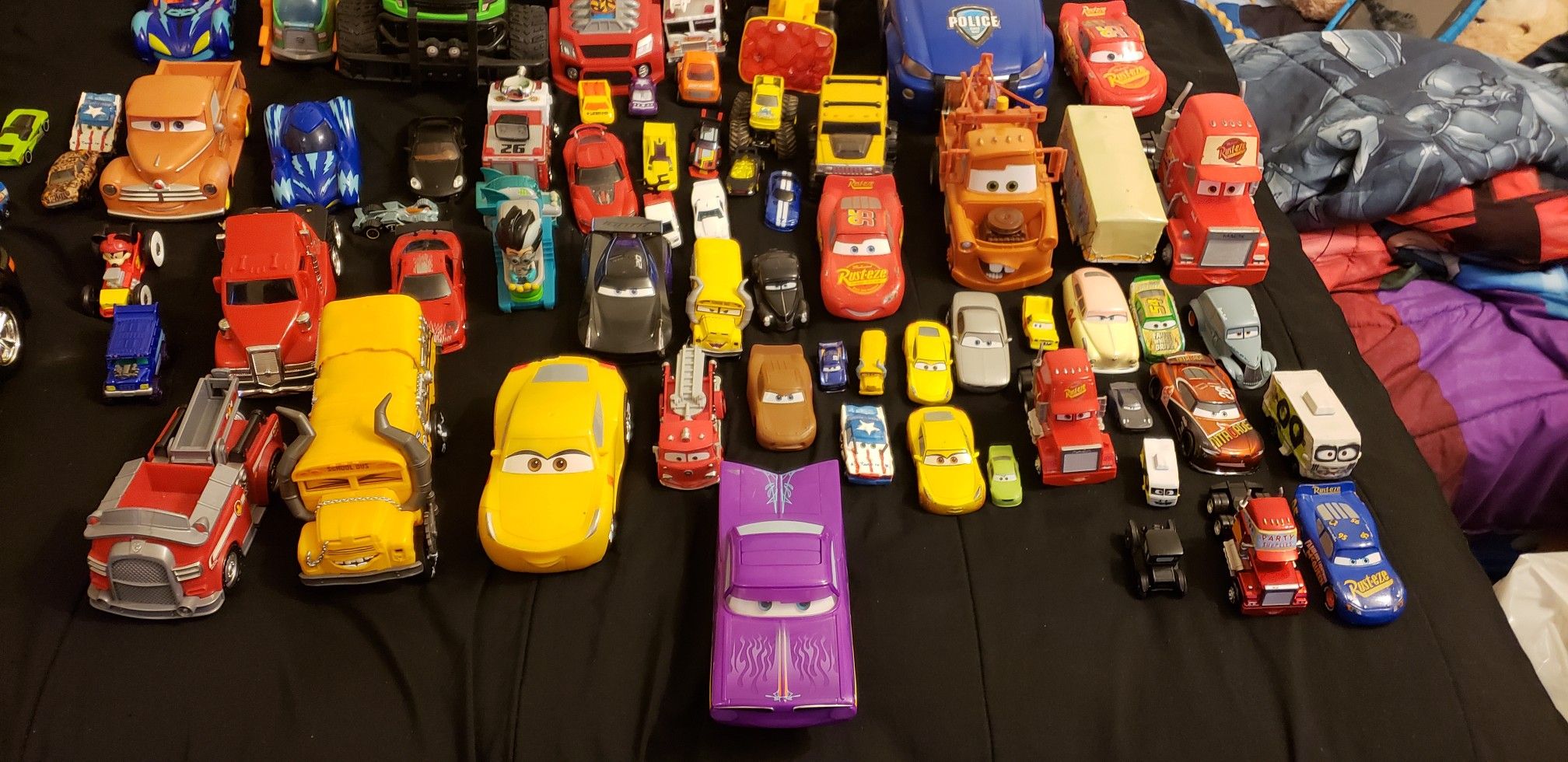 Cars for sell if you want all the cars that are not from the movie cars I'm asking for $20. All the cars from the movie (cars) asking for $25.