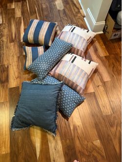 McGee & Co. + West Elm Designer Throw Pillow Lot / Set of 7 – Coastal Farmhouse & Modern Neutral Accent Pillows