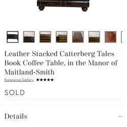 Leather Coffee Table