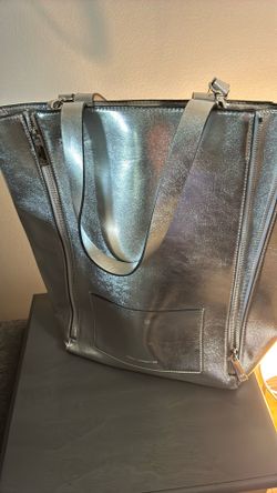 Silver Tote Bag