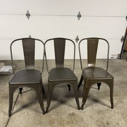 Metal Dining Chairs 
