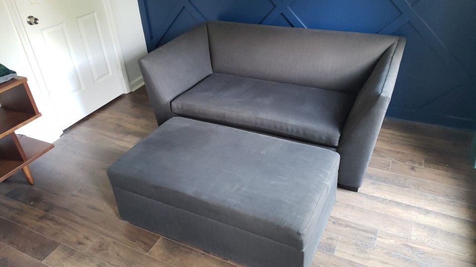 CB2 Julius twin sleeper sofa with Ottoman!