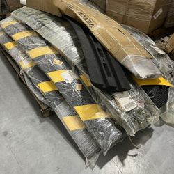 72 in. x 11.81 in. Cable Protector Ramp 2 Channel 22000 lbs. Load Raceway Cord Cover Rubber Speed Bump for Roads