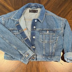 Asos Crop Denim Jacket Womens Size 6 (Med)