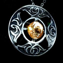 Celtic Scottish JEM Pendant And Necklace 