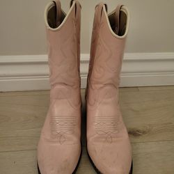 Light Pink Girls Cowboy Boots Size 3-4