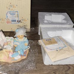 Cherished Teddies Kaitlyn Girl With Chest Of Old Toys Figurine 1997