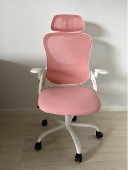 Pink Mesh Ergonomic Office Chair