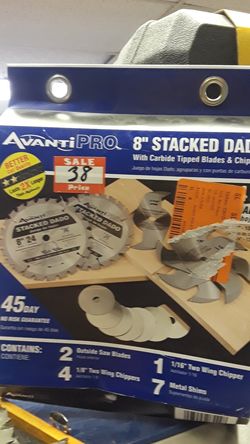 Avanti 8" stacked dado with carbide tip blads
