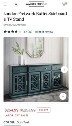 🆕️Walker Edison Landon Fretwork Buffet Sideboard & TV Stand
