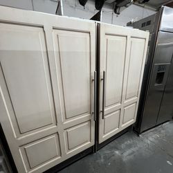 Subzero72 built in refrigerator and freezer stainless steel 2yr warrantys