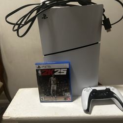 PS5 1TB Disc + Controller + NBA 2K25 – For Parts / HDMI Damaged