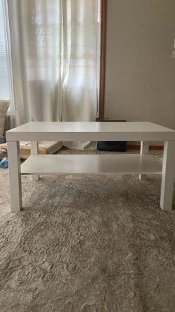 White ikea table