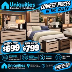 Queen 4 pc bedroom set