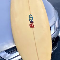 Surfboard Nice 6’4” Local BIRD Shapes rounded Swallowtail Quad 