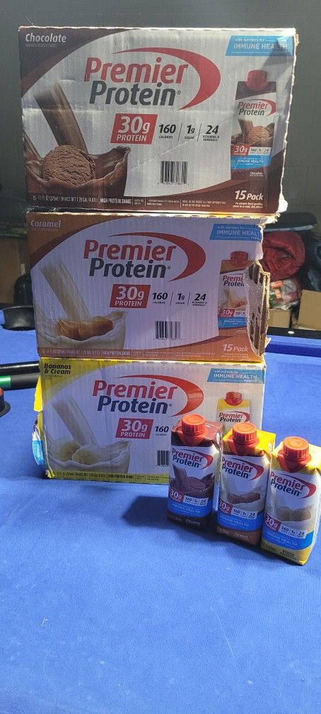3 cases of Premier Protein