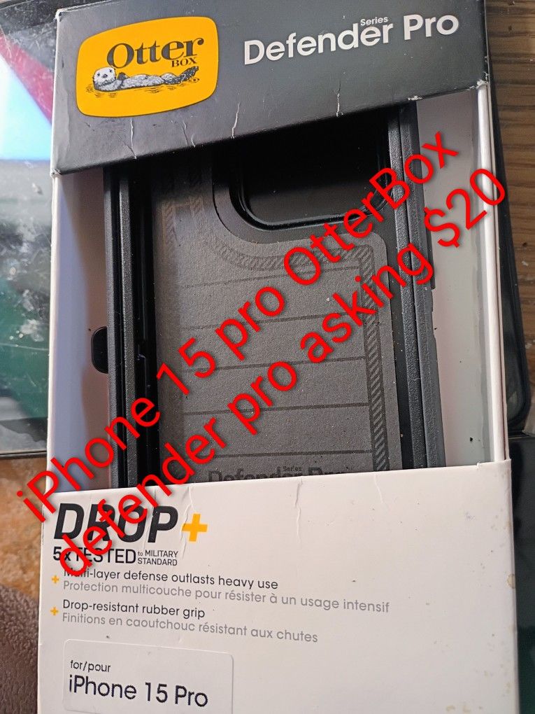 iPhone 15 Pro OtterBox Defender Pro Asking $20