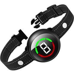 Bark Collar for Large Dog & Medium Dogs, Birkhey Dog Bark Collar, Rechargeable Waterproof Automatic Bark Shock Collar, Anti Barking Collar with Beep V