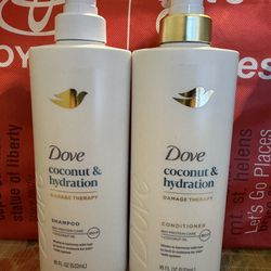 Dove shampoo & conditioner - coconut & hydration