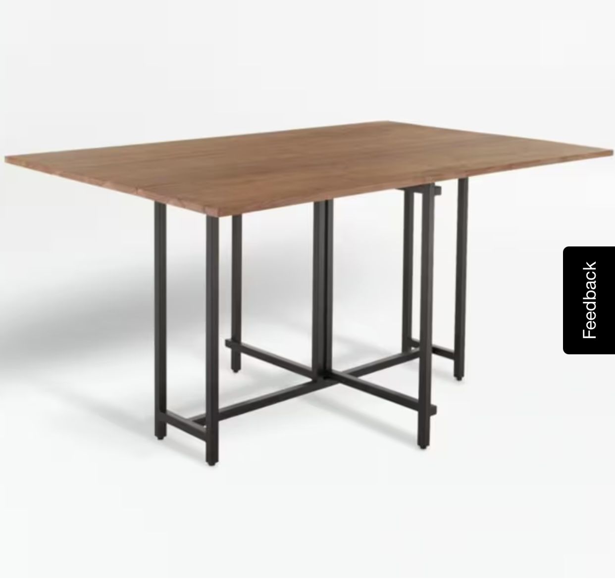 Crate and Barrel Origami Drop Leaf Dining Table