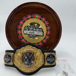 WRESTLEMANIA 42 ROULETTE TABLE MINI BELT-I WAS THERE-WWE SUPER STORE LAS VEGAS