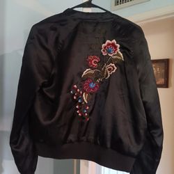 Floral Bomber Jacket 