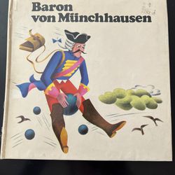 1976 Baron von Munchhusen Pop Up Hardcover Book - German edition