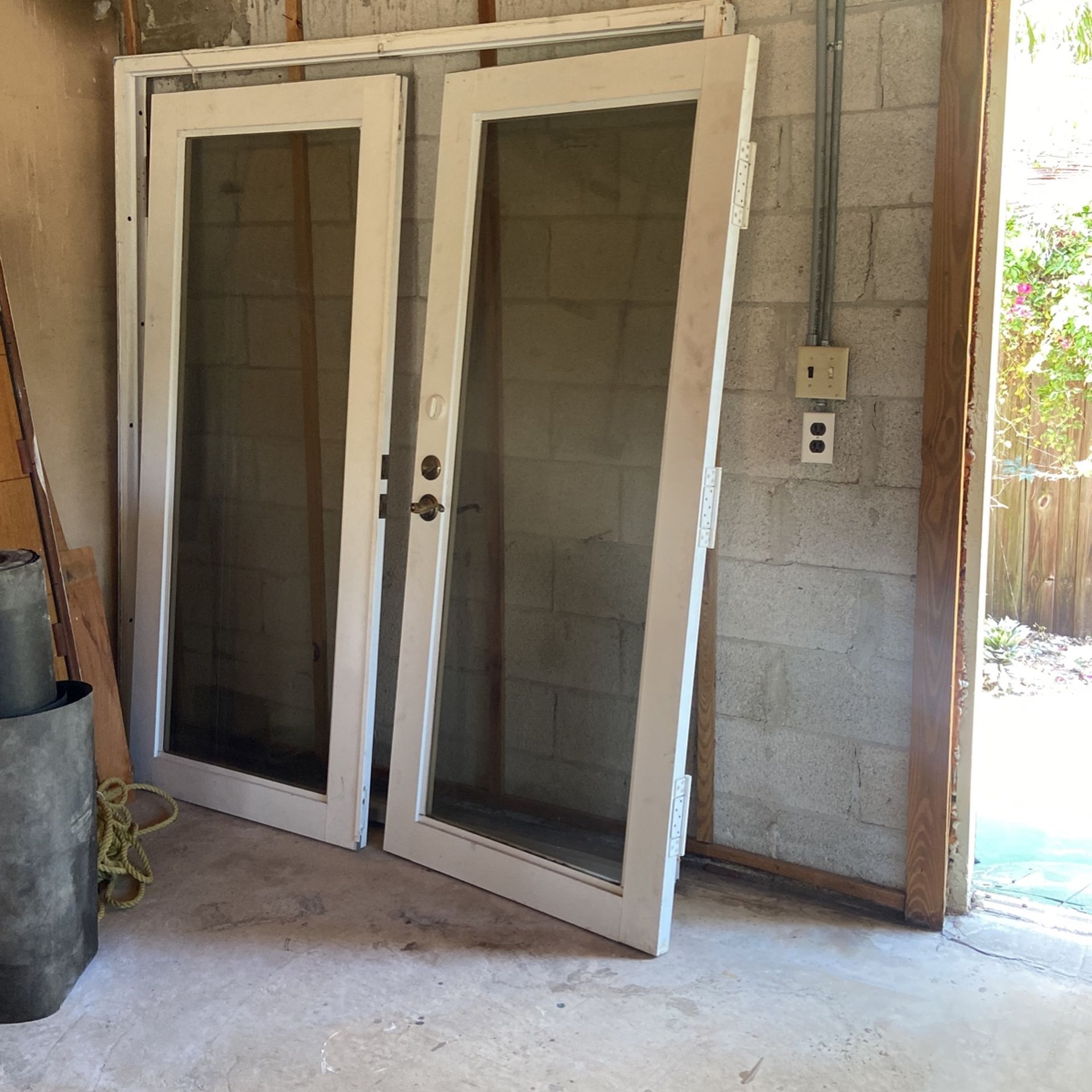 Hurricane French Door With Frame 72w80h for Sale in Lake Worth, FL