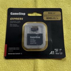 Nintendo Switch 2 512GB Express Micro SD Card GameStop w/ Adapter