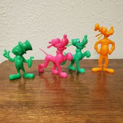 Vintage Disney Toys, 1971, Jimmy Cricket, Pluto, Goofy & Pluto