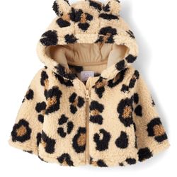 Baby Girl Leopard Cozy Jacket 