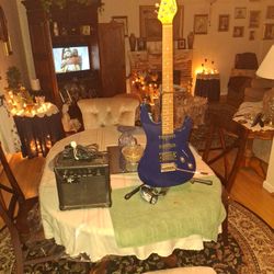 Rogue Electric Guitar With Rogue Amp