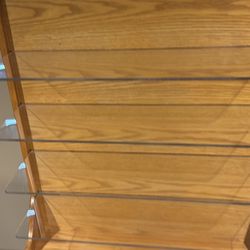 Acrylic oak cabinet